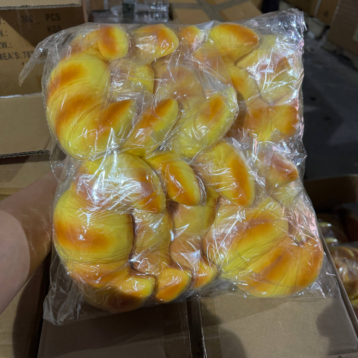 JUMBO Croissant Foam Costco-Sized Toy 10pc | Trendy | BR067