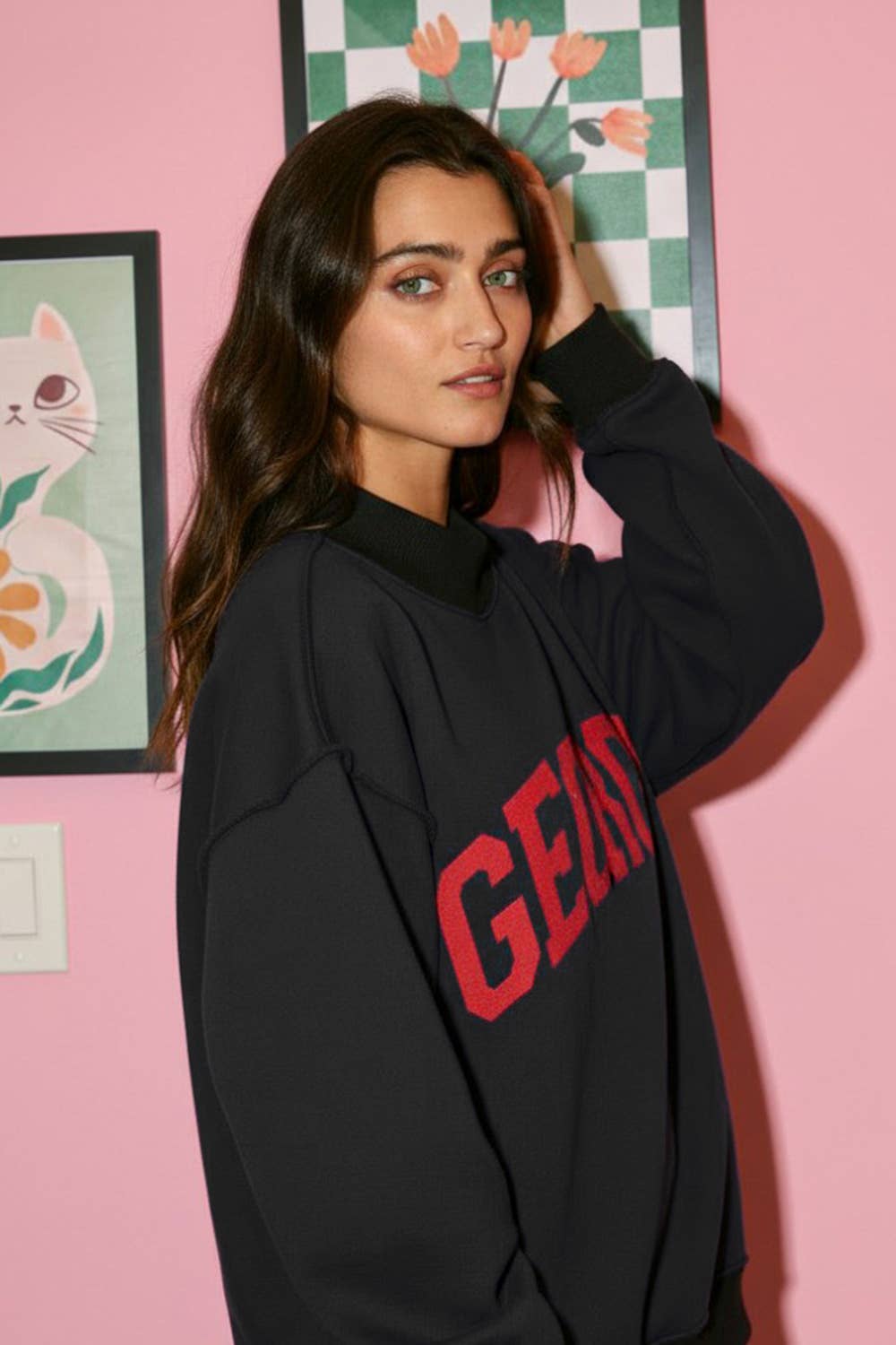 Reversible Mockneck GA: Heather grey