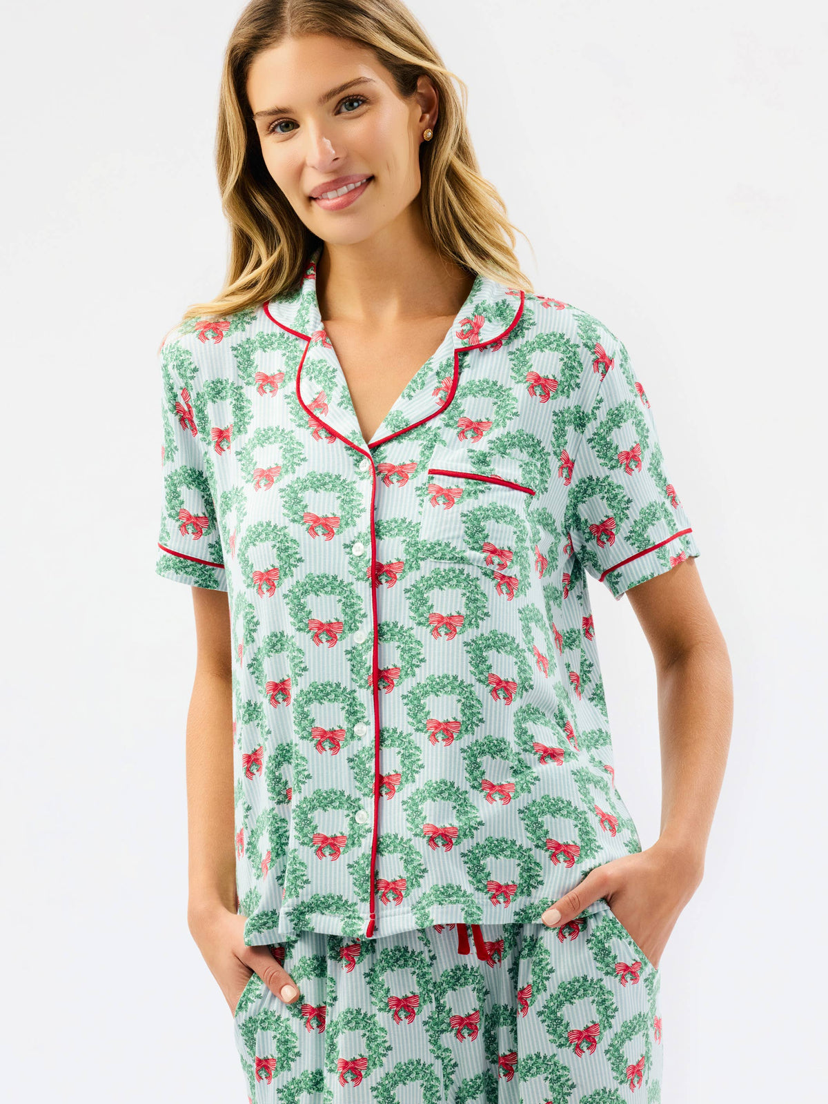 Wreath & Ribbon Pajama