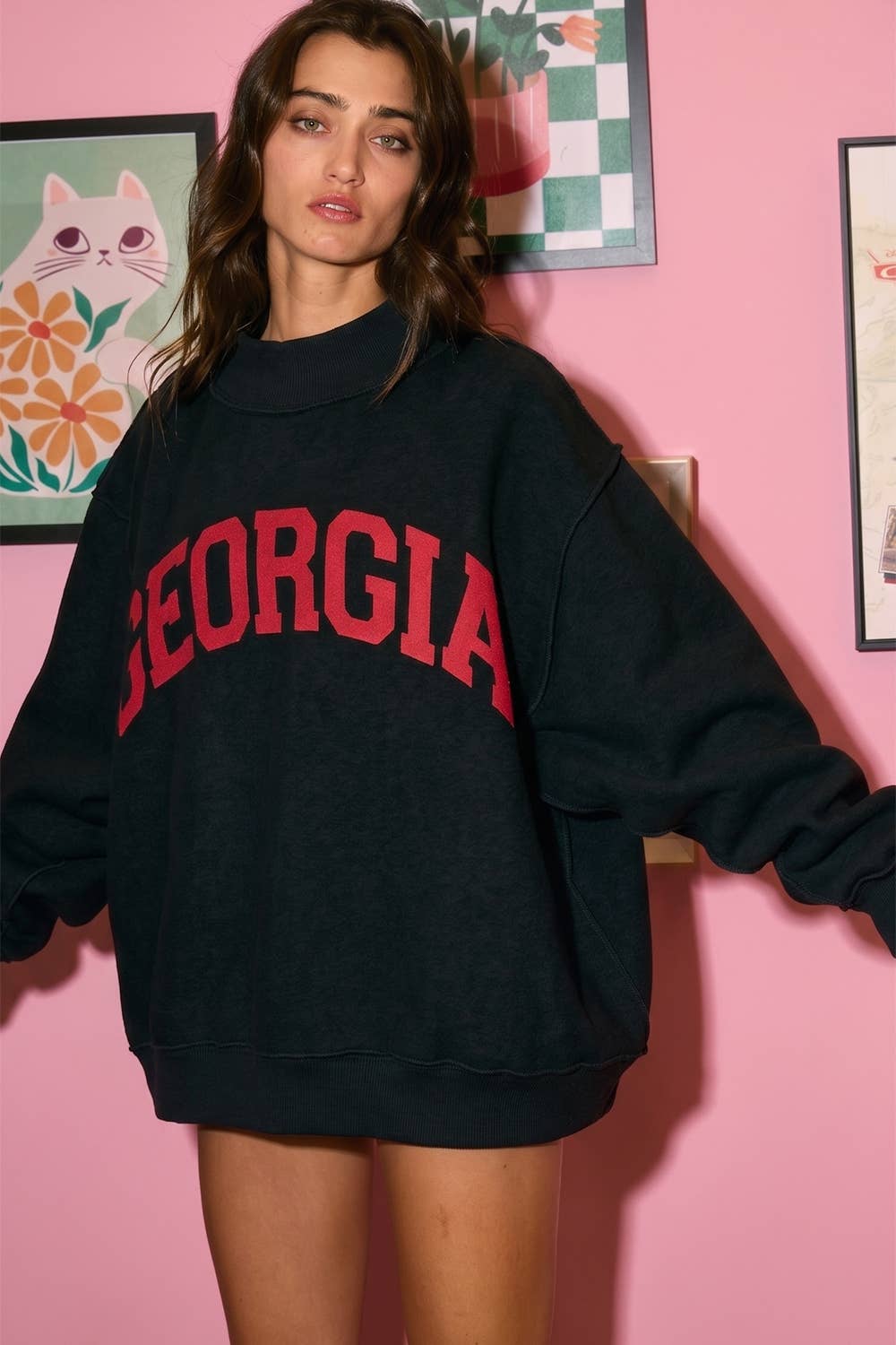 Reversible Mockneck GA: Heather grey
