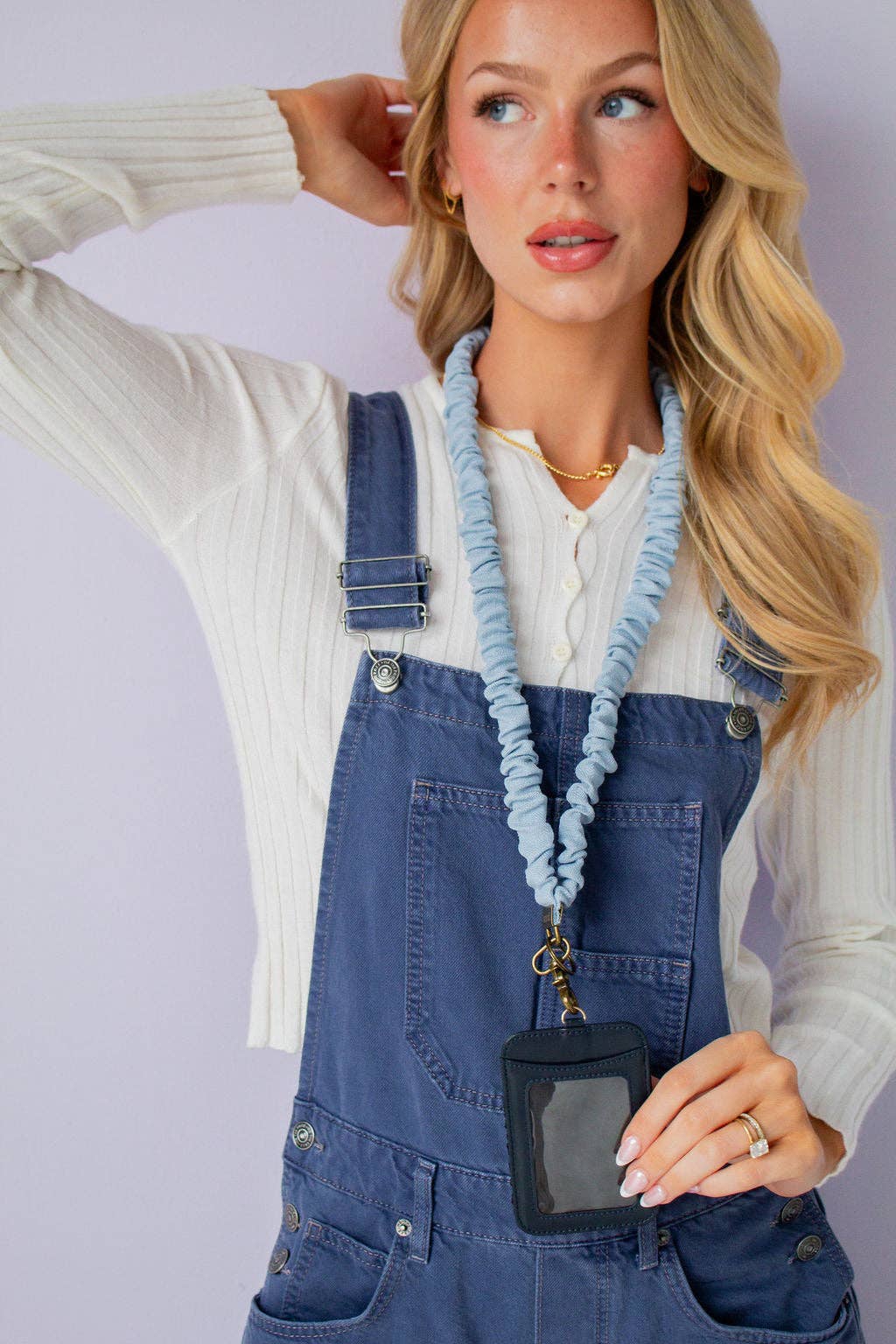 Powder Blue Lanyard