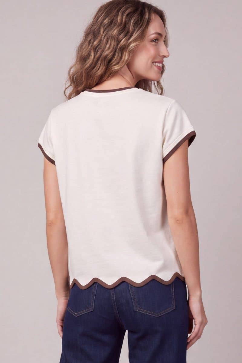 Pumpkin Sweater Top: CREAM