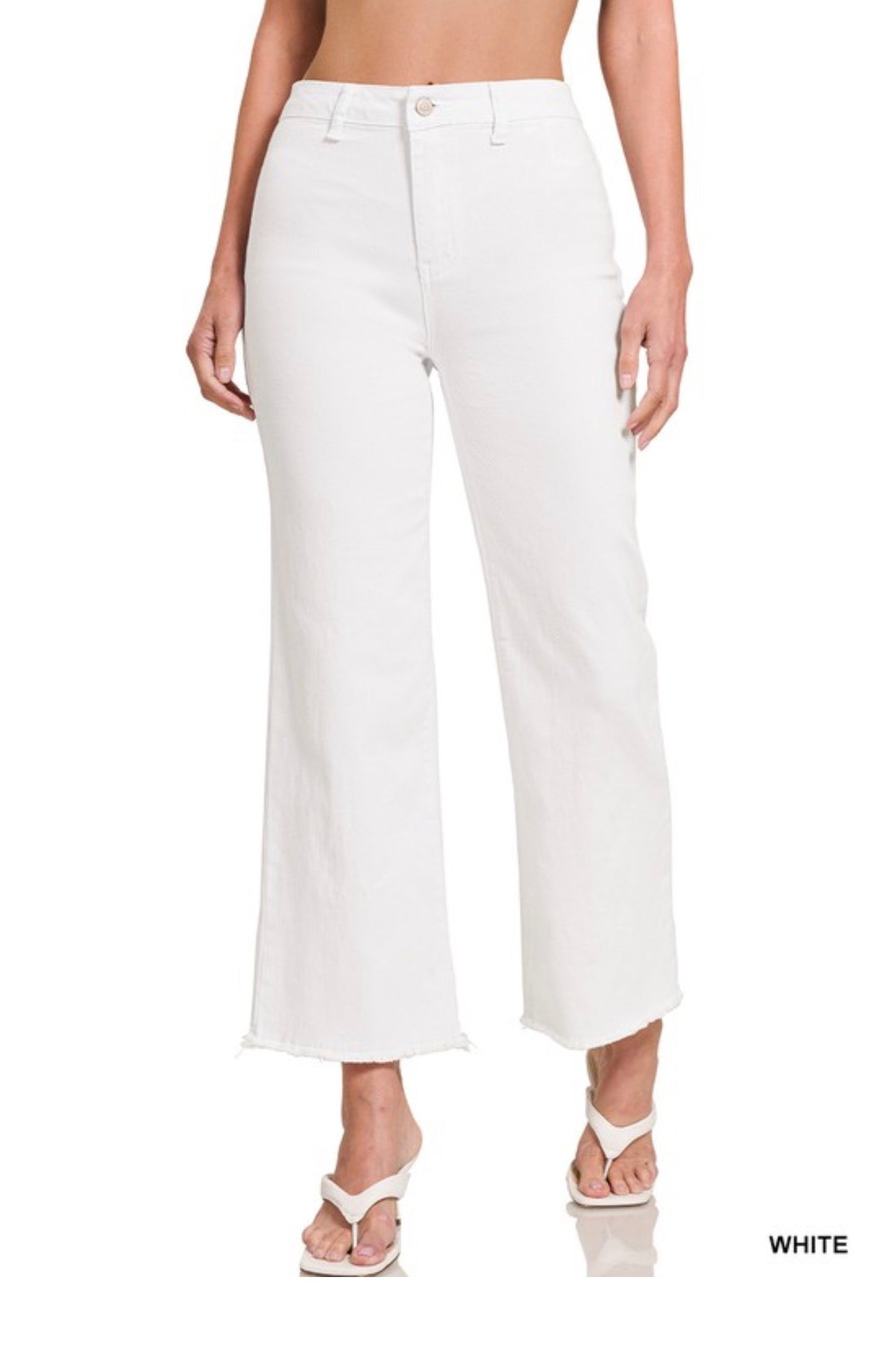 White Zenana Frayed
