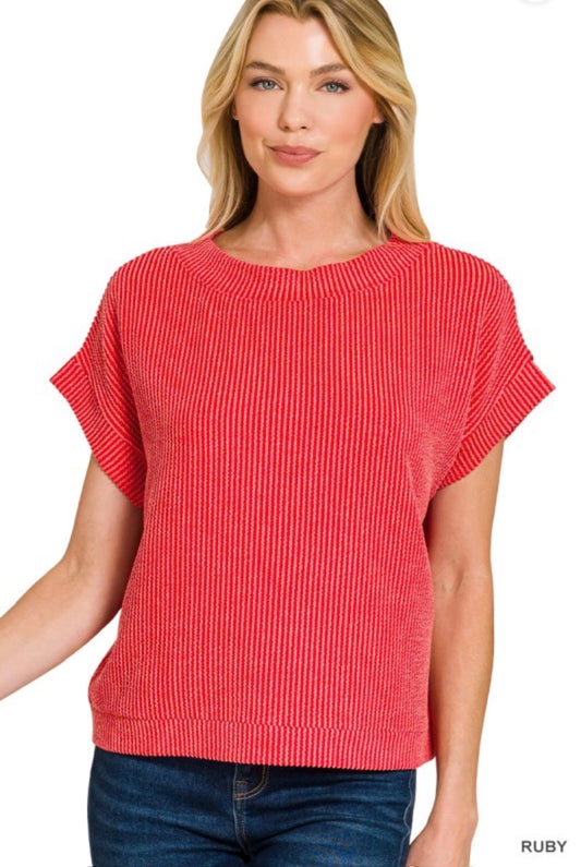 Red Cap Sleeve Zenana