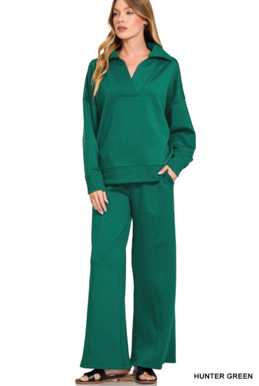 Scuba LS Hunter Green Pants Set