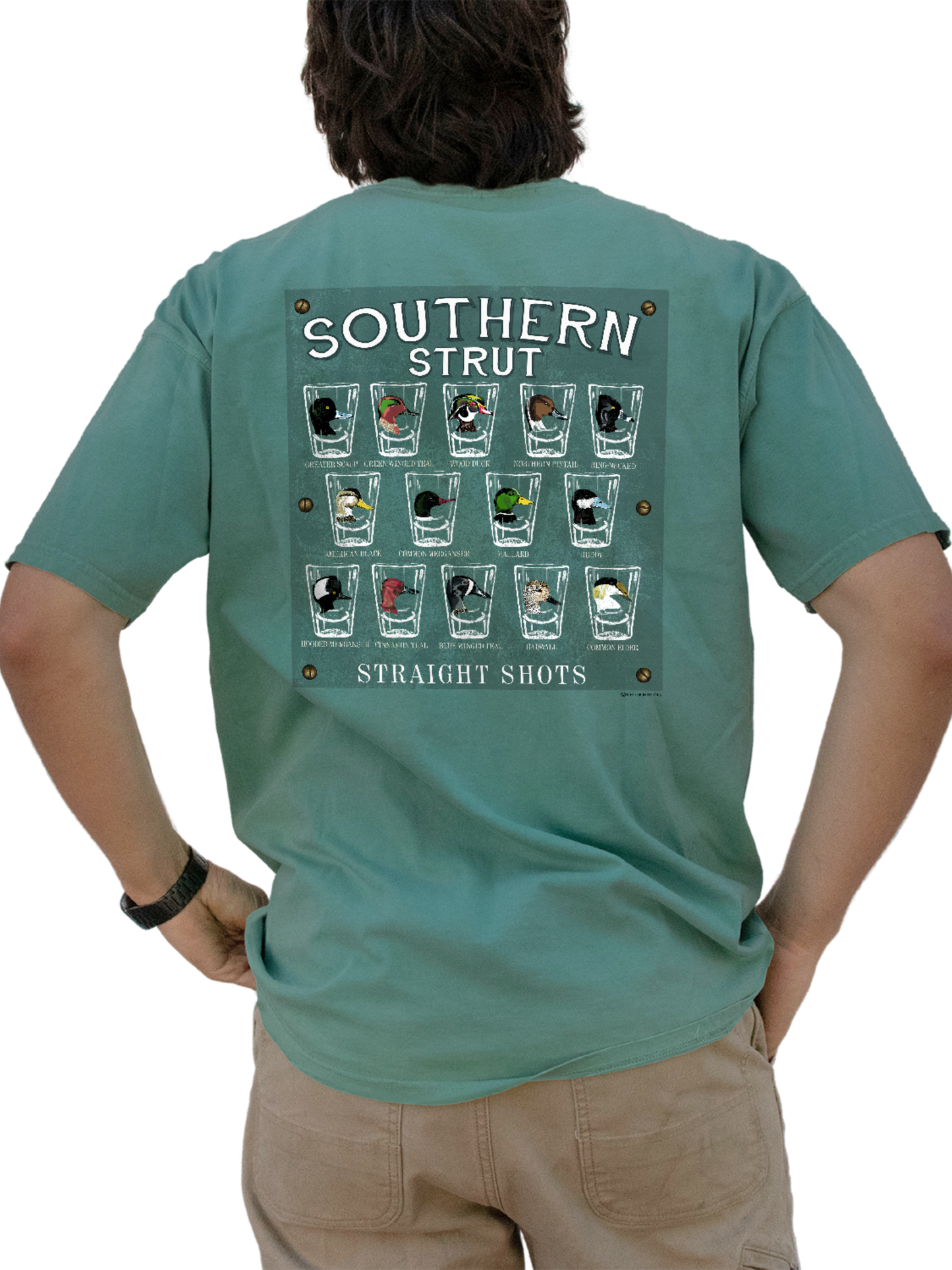 Duck Straight Shot Seafoam Short-Sleeve T-Shirt: Seafoam / L