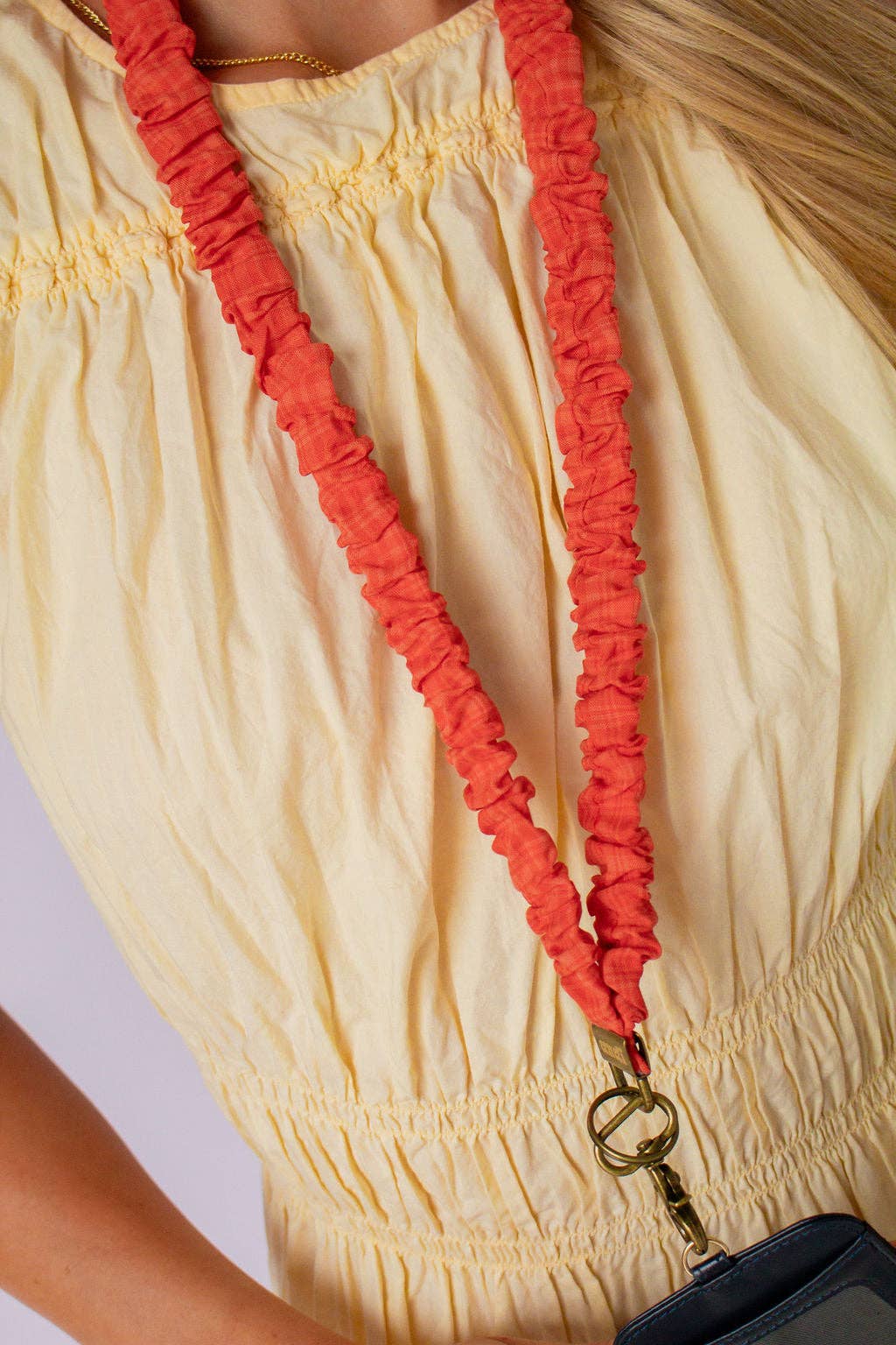 Fireside Gingham Lanyard