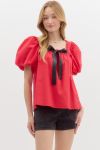 Red and Black Top
