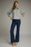 Blue Camel Stripe Top
