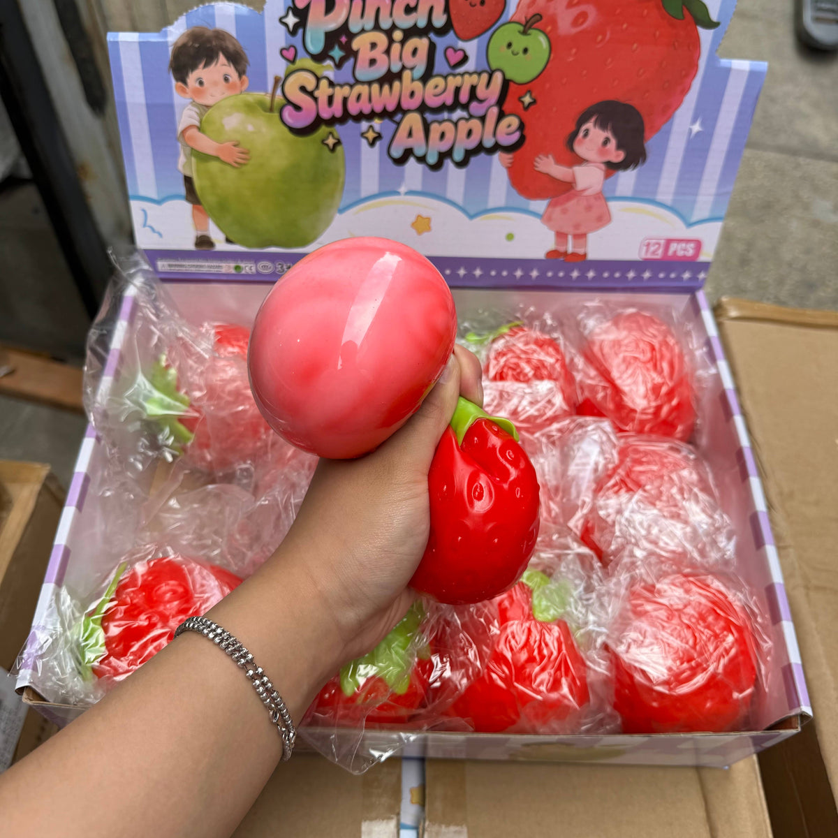 Squishy Large Strawberry Dough Ball | A069