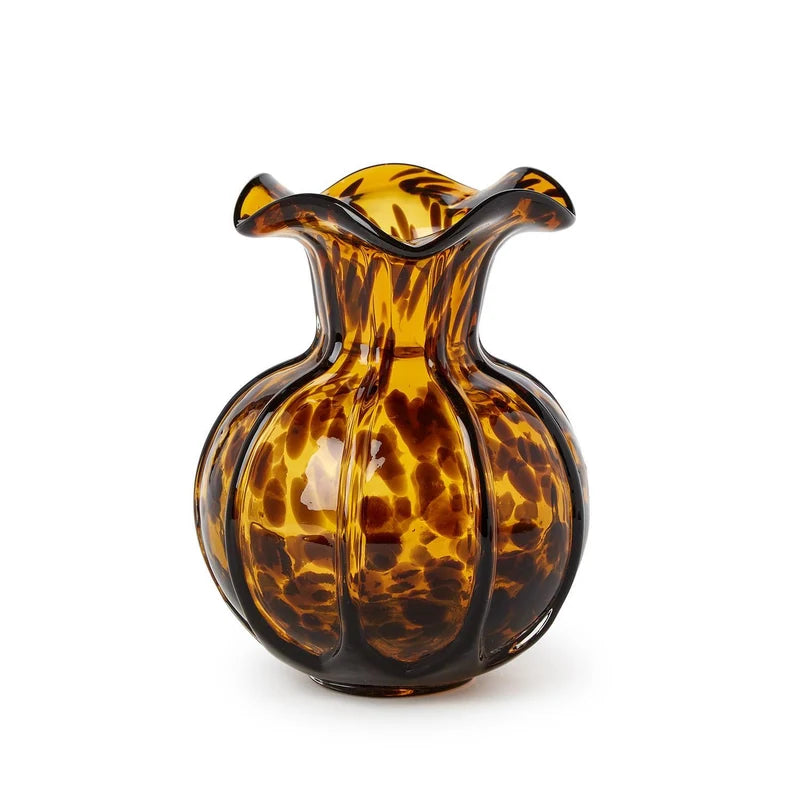 Two's Company Tortoise Ruffle Vase